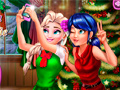Játék Ladybug And Elsa Xmas Selfie