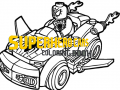 Játék Superhero Cars Coloring Book
