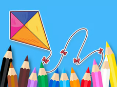 Játék Coloring Book: Bowknot Kite