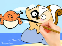 Játék Coloring Book: Fishing Surprise