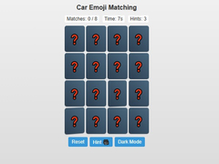 Játék Car Emoji Matching
