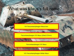 Játék Tank Quiz: Maus