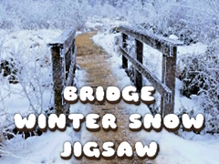 Játék Bridge Winter Snow Jigsaw