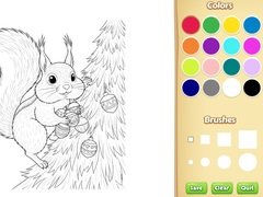 Játék Christmas Animal Coloring Book for Kids