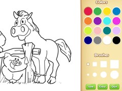 Játék Farm Animals Coloring Book for Kids