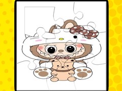 Játék Labubu Jigsaw Puzzles for Kids Game