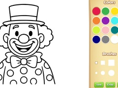 Játék Clown Coloring Book