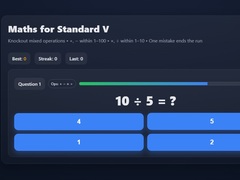 Játék Maths For Class V