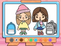 Játék Coloring Book: Toca Boca Back To School