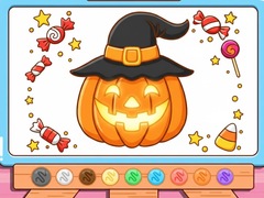 Játék Coloring Book: Halloween Pumpkin