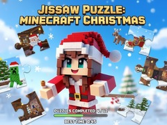 Játék Jigsaw Puzzle: Minecraft Christmas