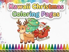 Játék Kawaii Christmas Coloring Pages