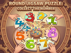 Játék Round jigsaw Puzzle - Collect the Number